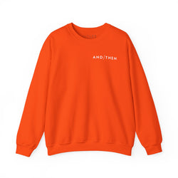 IJTT Unisex Sweatshirt: AT Slash White | Orange