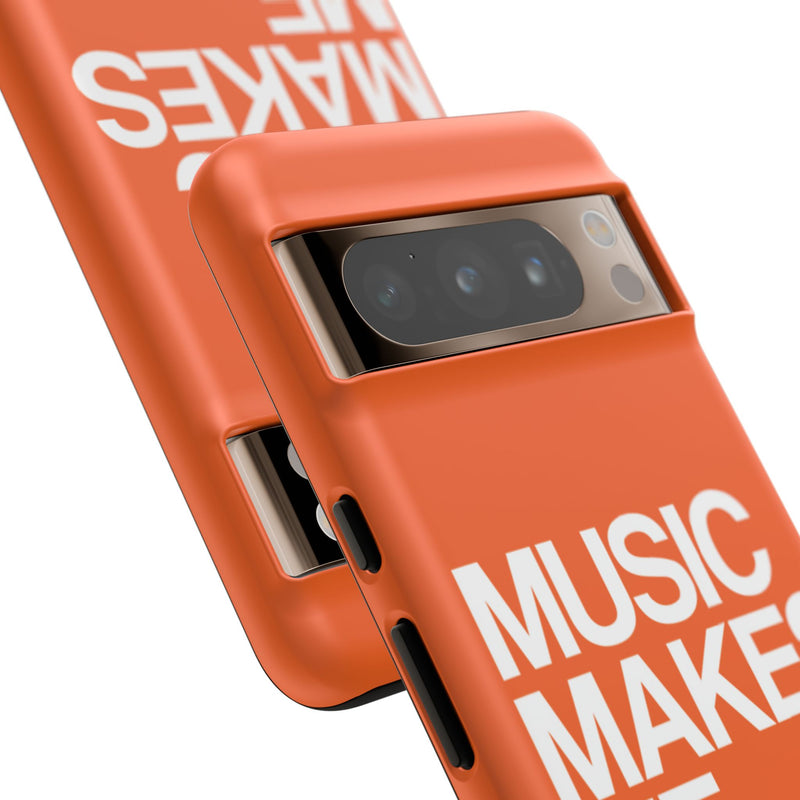 MMMH Classic Phone Case: Orange | White