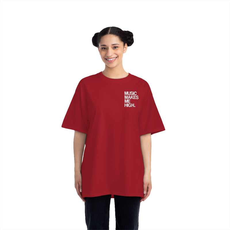 MMMH Unisex T-Shirt: Deep Red | White Lettering