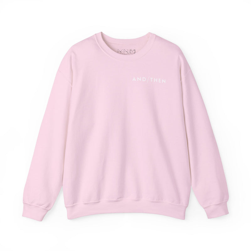 IJTT Unisex Sweatshirt: AT Slash White | Light Pink