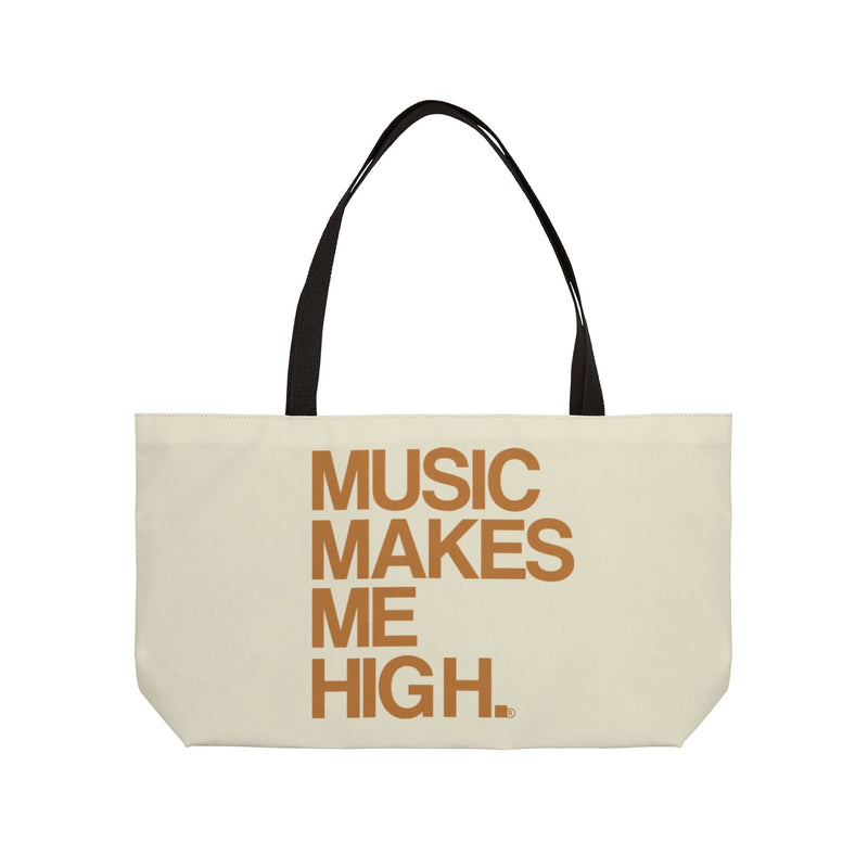 MMMH Weekender Bag (Black Handle): Beige | Light Brown