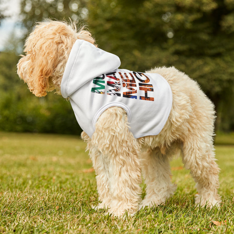 MMMH Pet Hoodie: White | Graffiti