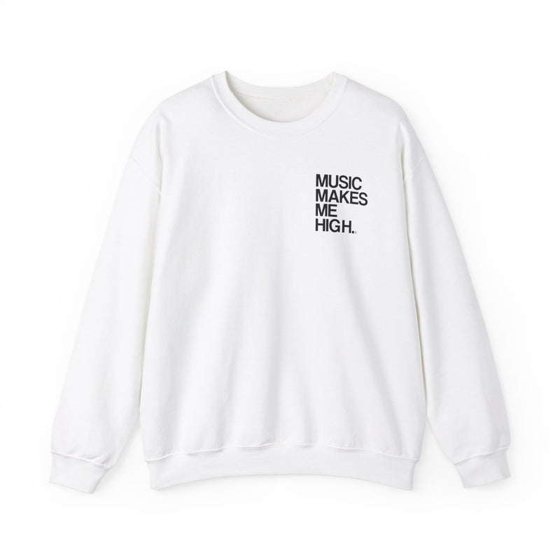 MMMH Unisex Sweatshirt: White | Black Lettering