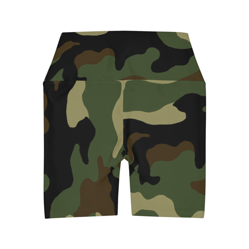 MMMH Yoga Shorts: Camo | Black