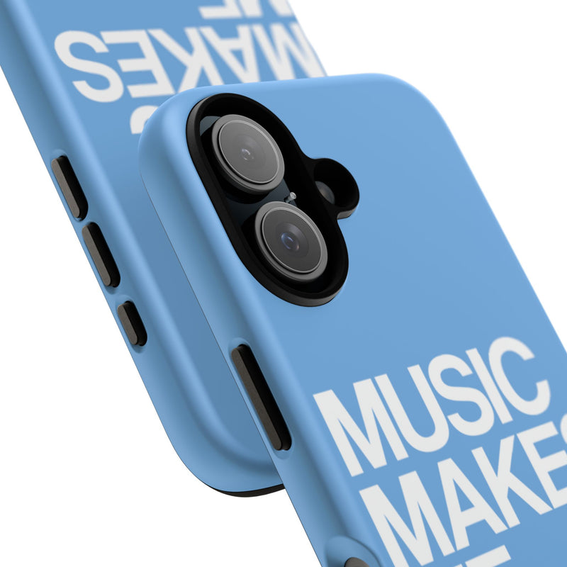 MMMH Classic Phone Case: Light Blue | White