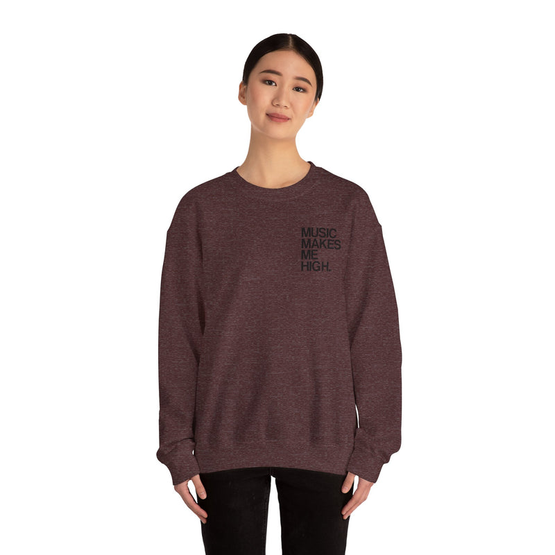 MMMH Unisex Sweatshirt: Heather Sport Dark Maroon | Black Lettering