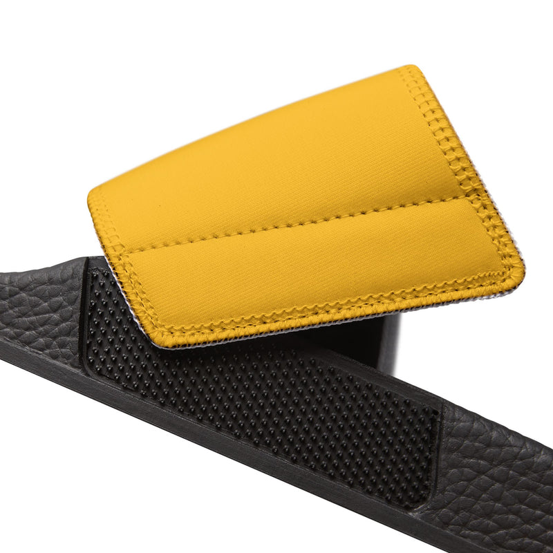 MMMH Unisex Slides: Yellow/Black | Black