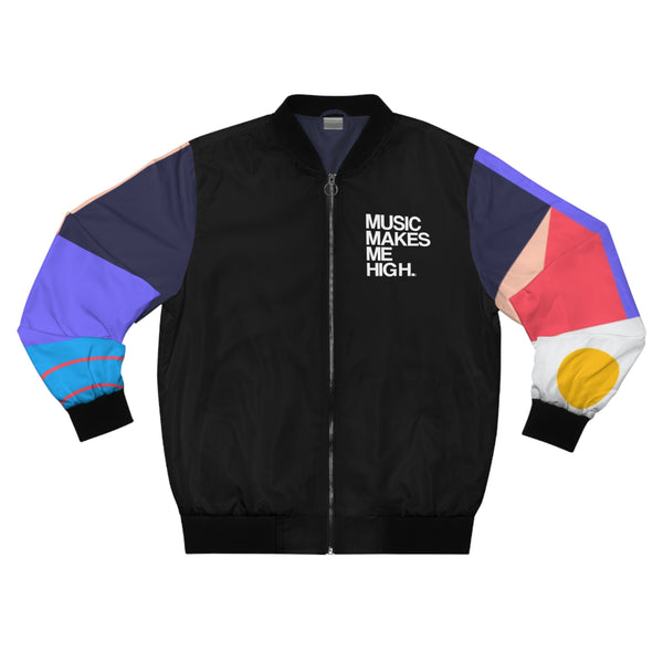 MMMH Unisex Bomber Jacket: Rene/Black | White