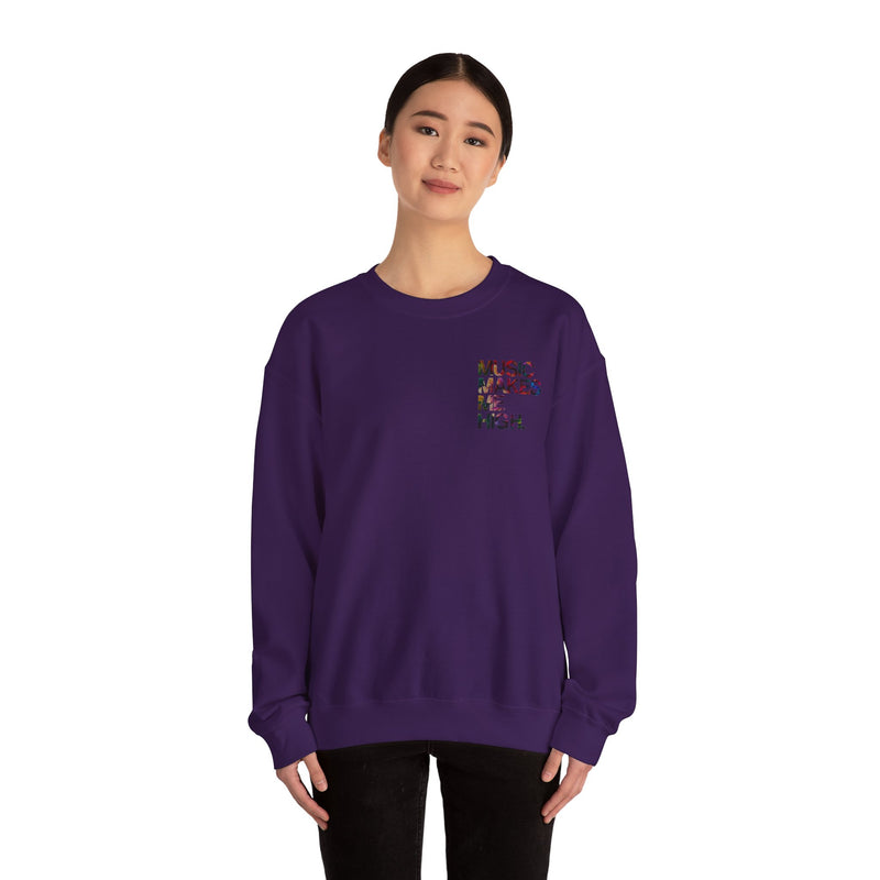 MMMH Unisex Sweatshirt: Purple | Floral