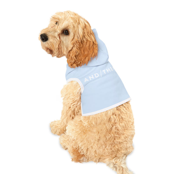 IJTT Pet Hoodie: AT Slash White | Light Blue