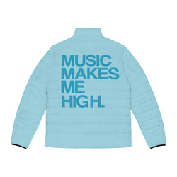 MMMH Men's Puffer Jacket: Light Turquoise | Turquoise