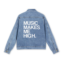 MMMH Denim Jacket: White Letters