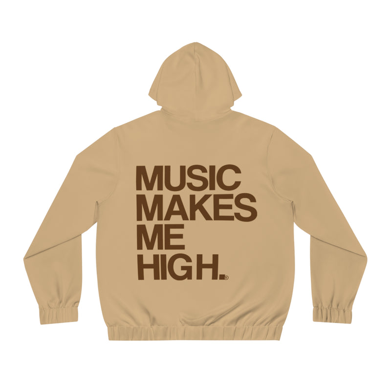 MMMH Unisex Zip Hoodie: Tan | Brown