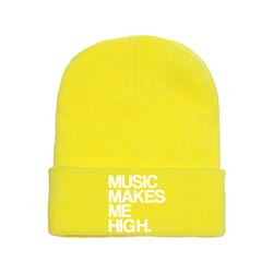 MMMH Beanie: Yellow | White