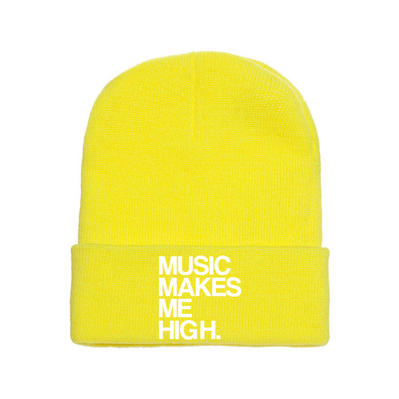 MMMH Beanie: Yellow | White