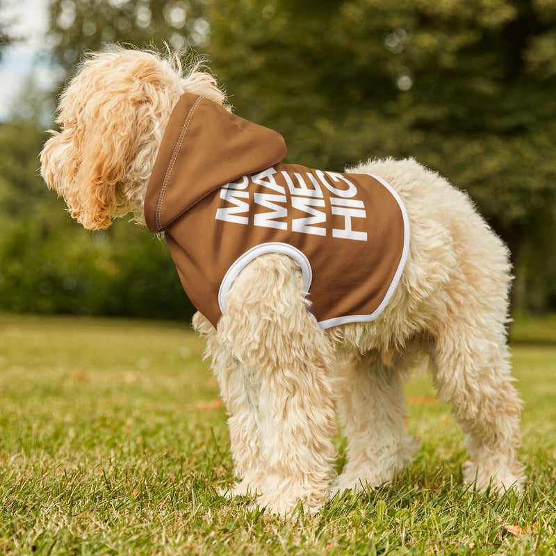 MMMH Pet Hoodie: Light Brown | White