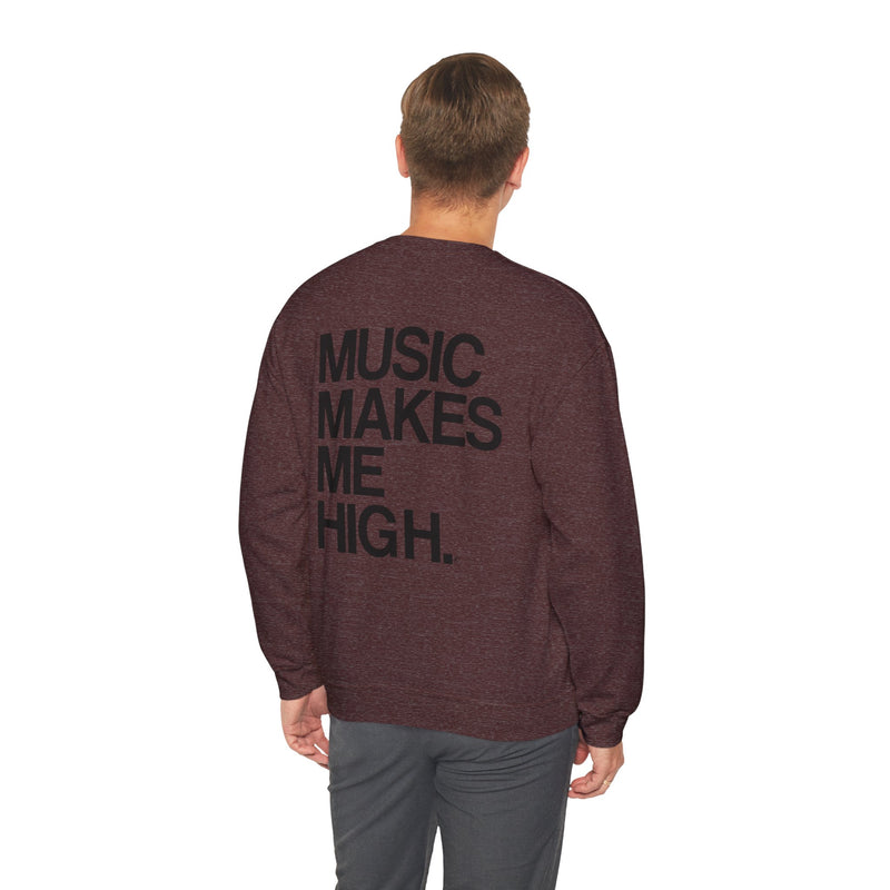 MMMH Unisex Sweatshirt: Heather Sport Dark Maroon | Black Lettering