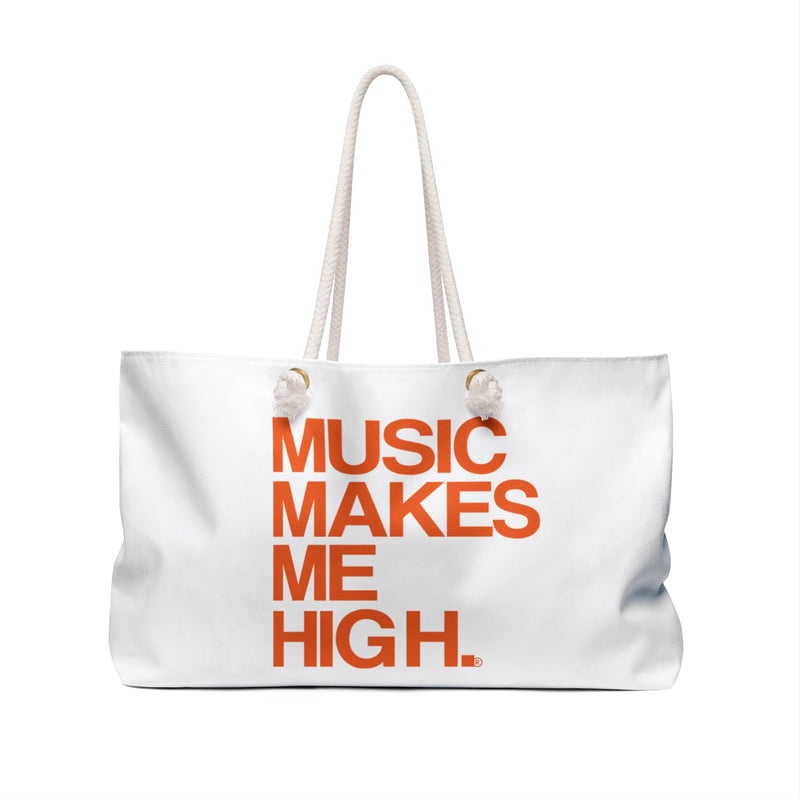 MMMH Weekender Bag (Rope Handle): White | Orange