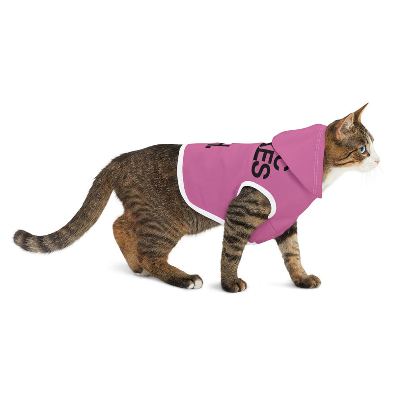 MMMH Pet Hoodie: Light Pink | Black