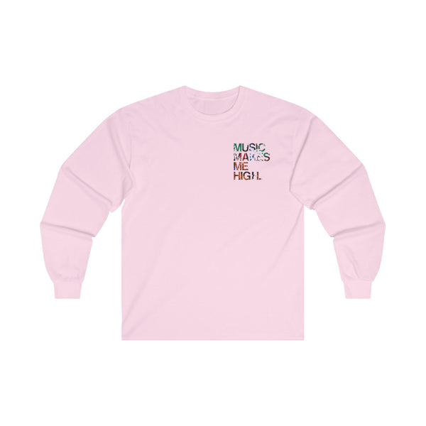 MMMH Unisex Long Sleeve Tee: Light Pink | Graffiti