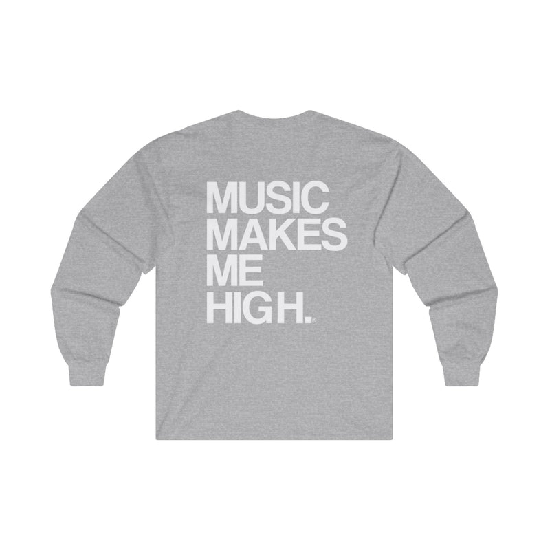 MMMH Unisex Long Sleeve Tee: Sport Grey | White Lettering