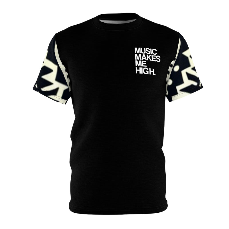 MMMH Unisex T-Shirt: Black Abstract/Black | White