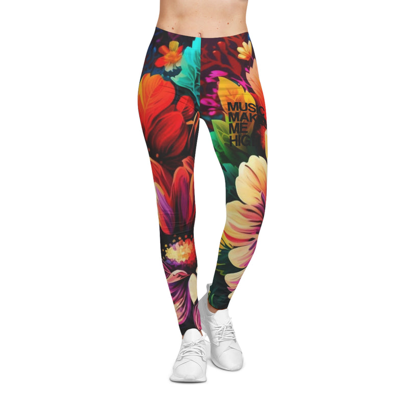 MMMH Leggings: Floral | Black