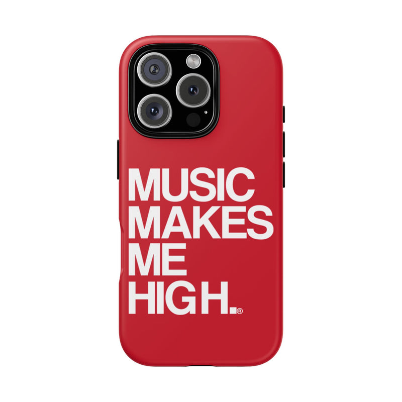 MMMH Classic Phone Case: Dark Red | White