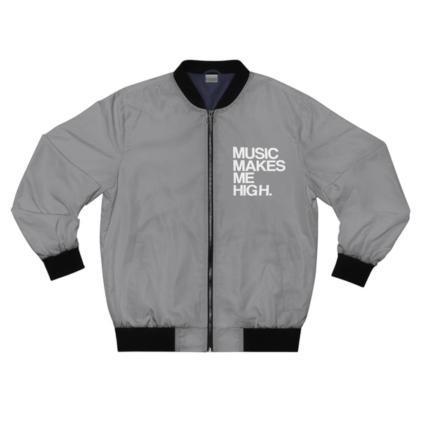 MMMH Unisex Bomber Jacket: Grey | White