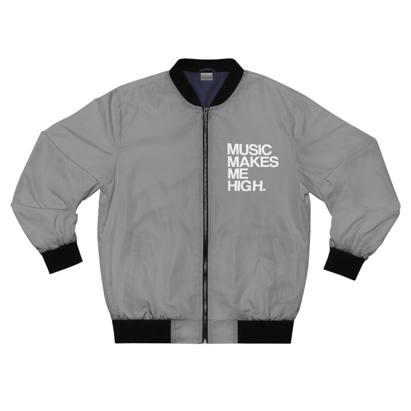 MMMH Bomber Jacket: Grey | White Lettering