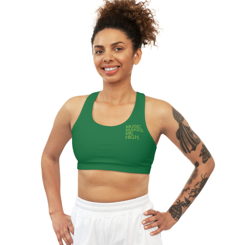 MMMH Sports Bra: Dark Green | Green