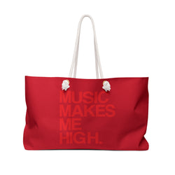 MMMH Weekender Bag (Rope Handle): Dark Red | Red