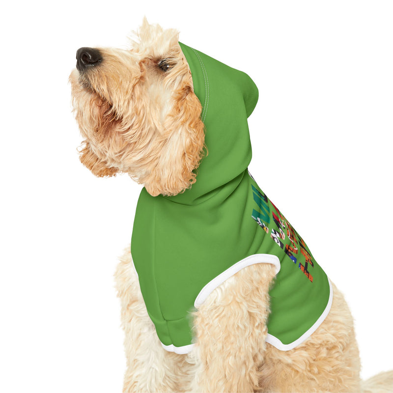 MMMH Pet Hoodie: Green | Graffiti