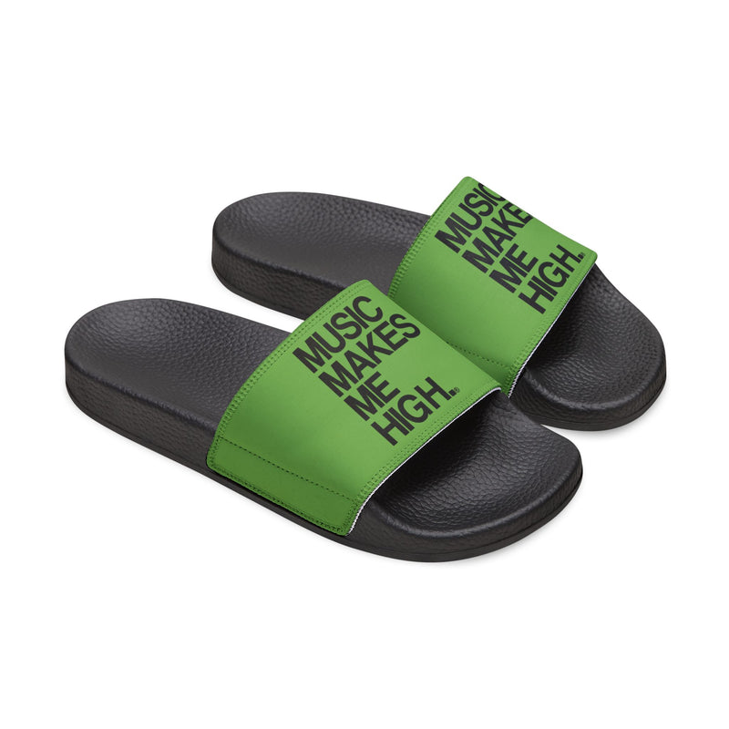 MMMH Unisex Slides: Green/Black | Black