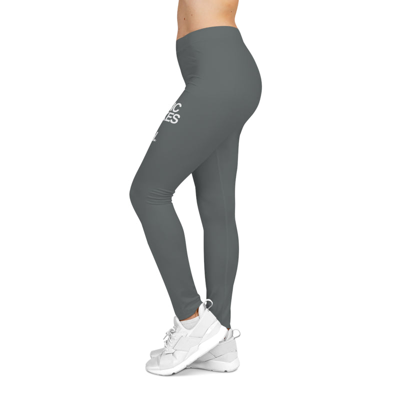 MMMH Leggings: Dark Gray | White