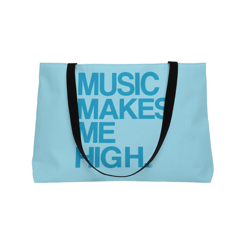 MMMH Weekender Bag (Black Handle): Light Turquoise | Turquoise