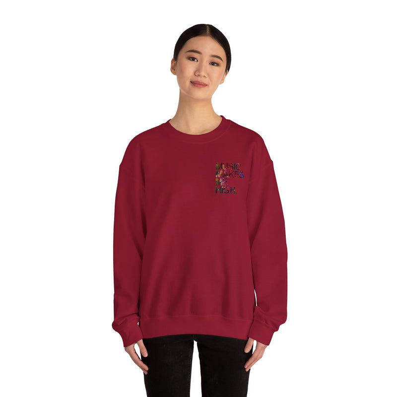 MMMH Unisex Sweatshirt: Cardinal Red | Floral