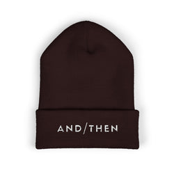 IJTT Beanie Hat: AT Slash White | Brown