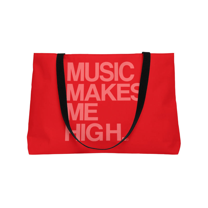 MMMH Weekender Bag (Black Handle): Red | Light Red