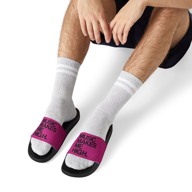 MMMH Unisex Slides: Pink/Black | Black