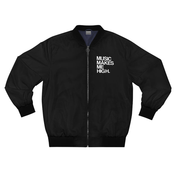 MMMH Unisex Bomber Jacket: Black | White