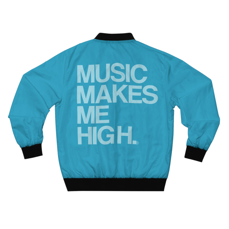 MMMH Unisex Bomber Jacket: Turquoise | Light Turquoise