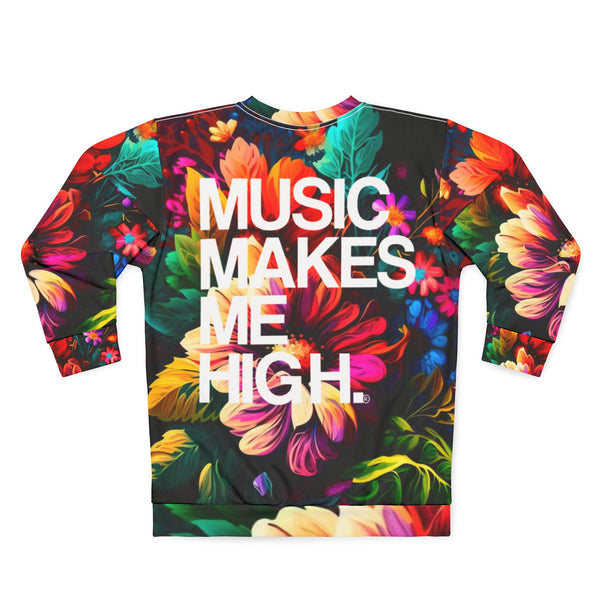 MMMH Unisex Sweatshirt: Floral | White