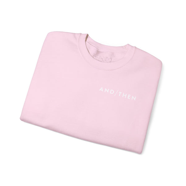 IJTT Unisex Sweatshirt: AT Slash White | Light Pink