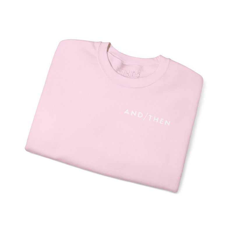 IJTT Unisex Sweatshirt: AT Slash White | Light Pink