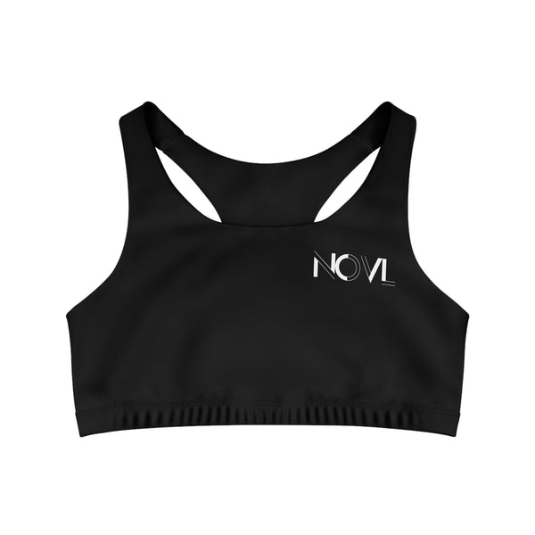 NOVL Sports Bra: Black | White