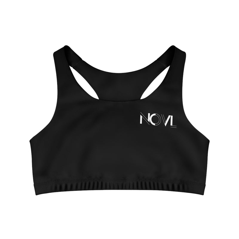 NOVL Sports Bra: Black | White