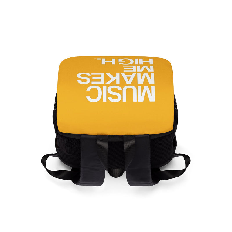 MMMH Backpack: Yellow | White Lettering