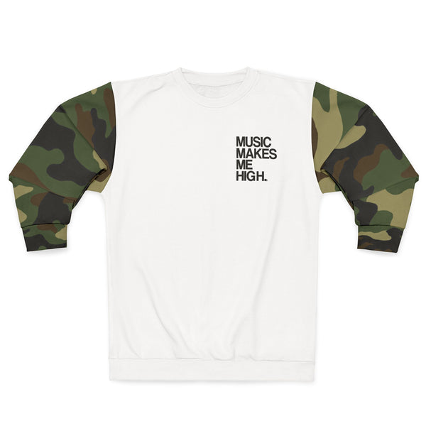 MMMH Unisex Sweatshirt: Camo/White | Black