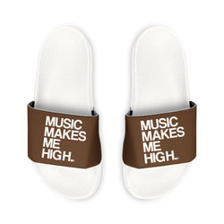 MMMH Unisex Slides: Brown/White | White